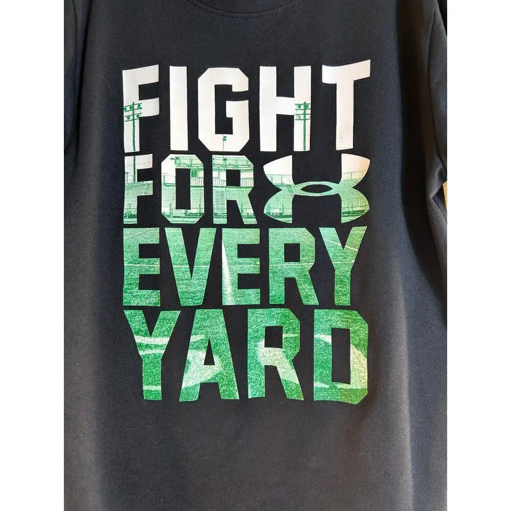UNDER ARMOUR Boy’s “Fight For Every Yard” Athletic Shirt / Size: Youth Medium